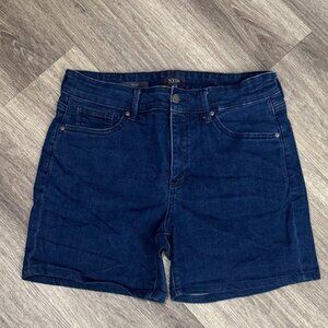 Deep Blue Jean Shorts Ella High rise Denim
